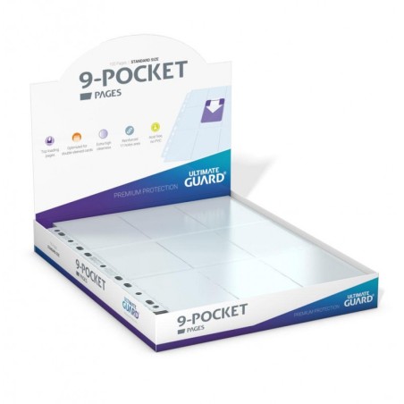Ultimate Guard - lot de 100 pages de classeur pour cartes à collectionner 3x3