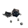 Porte clé D20 Rose Ancien - 7 mini dés à l'intérieur
