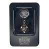 Porte clé D20 Rose Ancien - 7 mini dés à l'intérieur