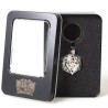 Porte clé D20 Argent Brillant - 7 mini dés à l'intérieur