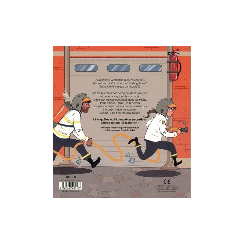 Livre jeux - Qui est le coupable chez les pompiers ?