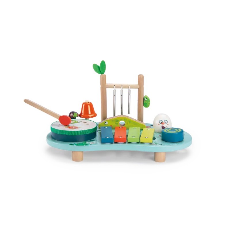 Moulin Roty - Table multi-activités musicales Dans la jungle