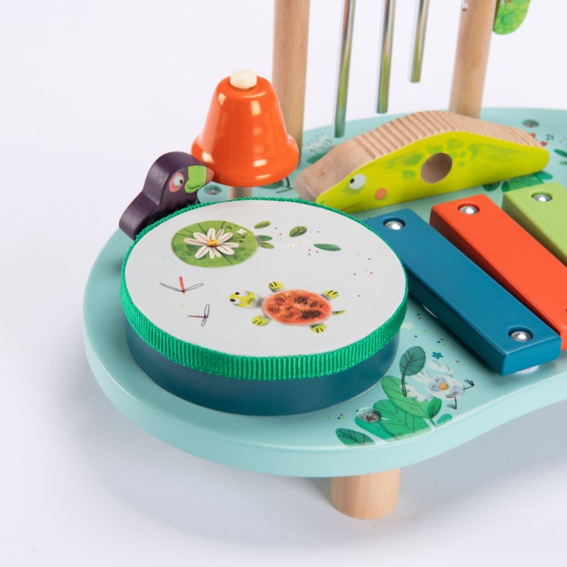 Moulin Roty - Table multi-activités musicales Dans la jungle