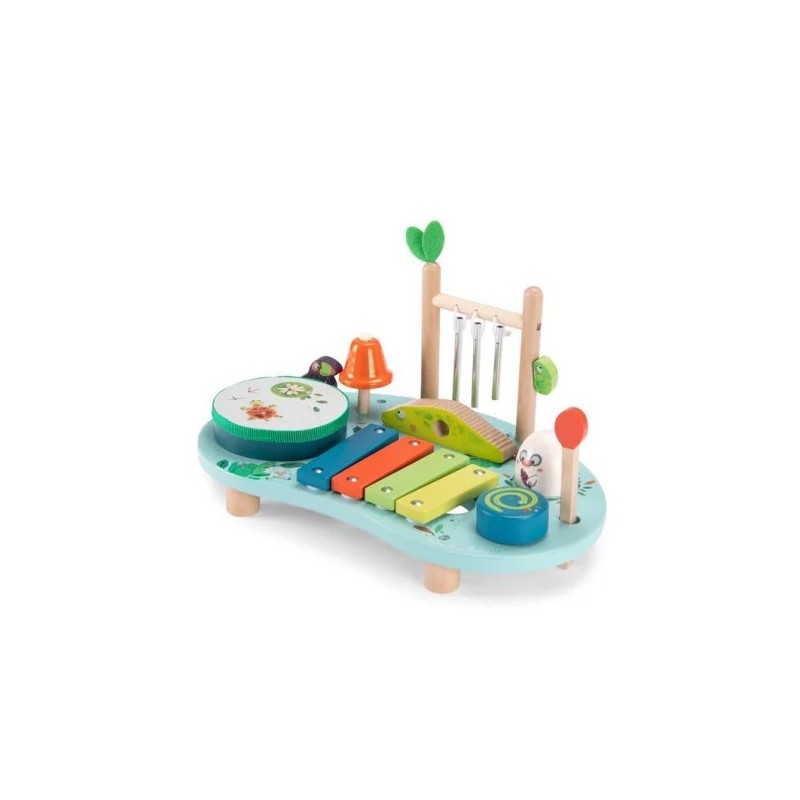 Moulin Roty - Table multi-activités musicales Dans la jungle