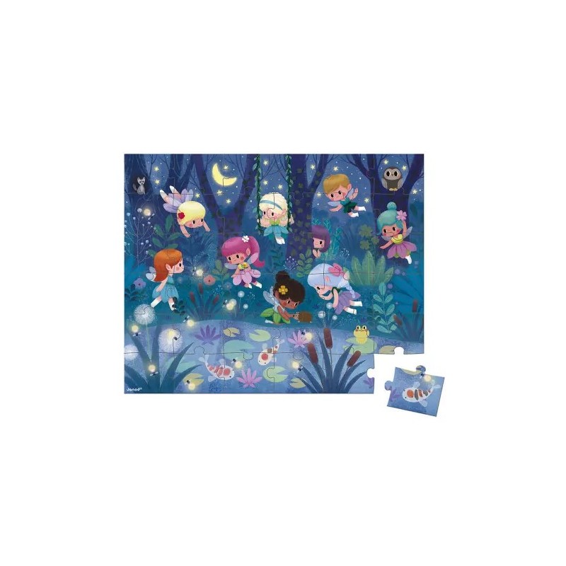 Puzzle Janod - Les fées et les nénuphars - 36p.