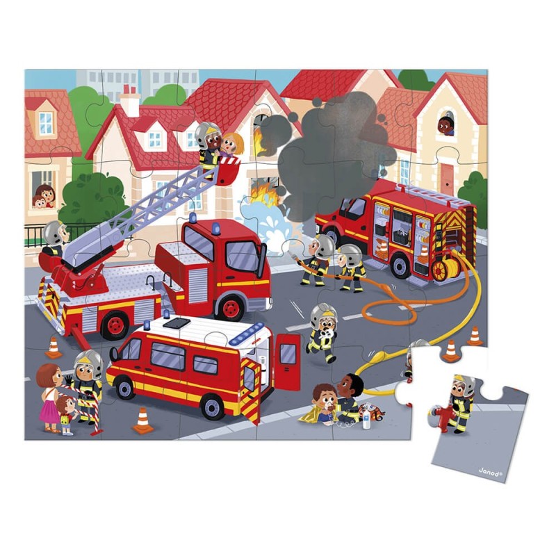 Puzzle Janod - Pompier - 24p.