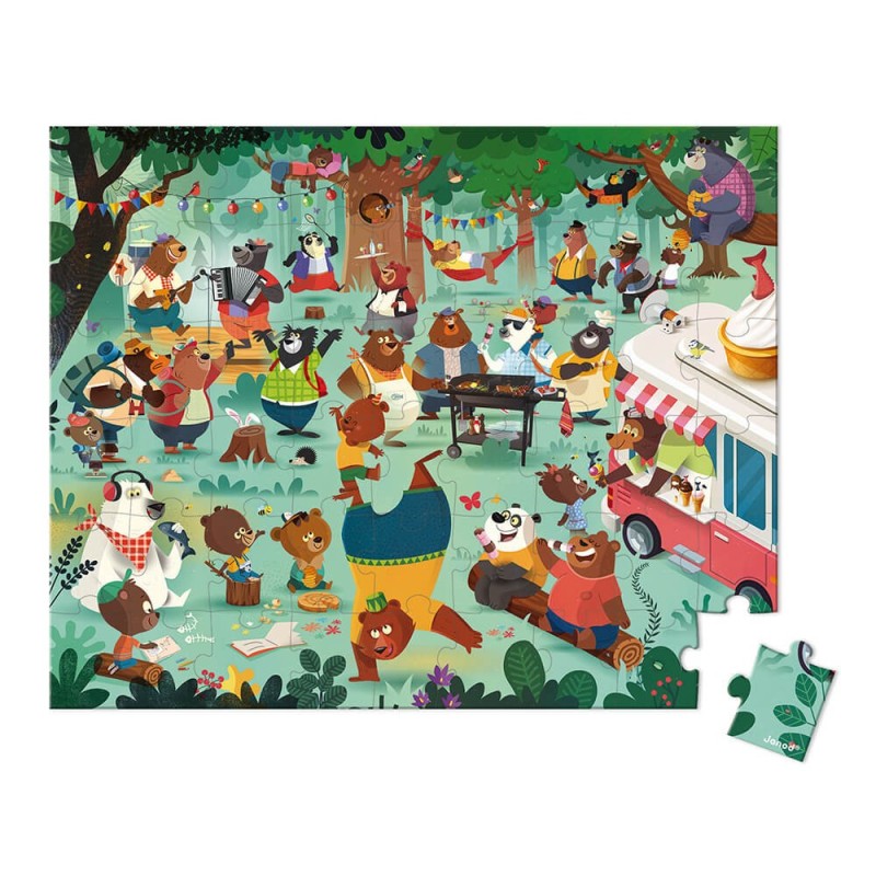 Puzzle Janod - Cousinade des Ours - 54p.