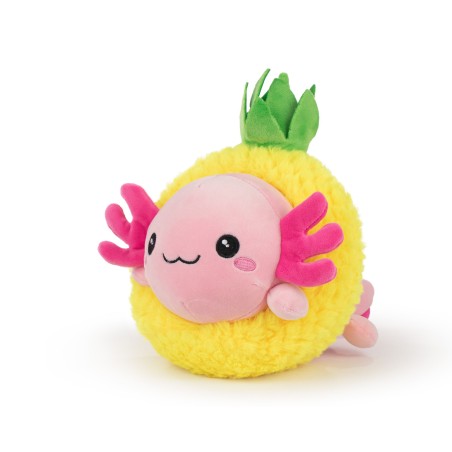 Peluche Kawai Fruit - Ananas avec Axolot 25cm