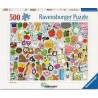 Puzzle Stickers kawaii 500p