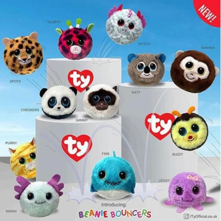 Ty - Beanie Bouncers Peluche rebondissante - Animaux de Ty