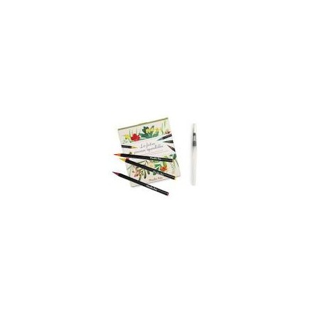 12 feutres Moulin aquarelle - Le Botaniste - Le Jardin