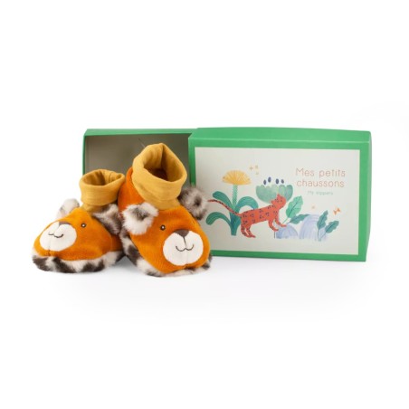 Chaussons léopard Taïgo - La forêt Mawa - Moulin Roty