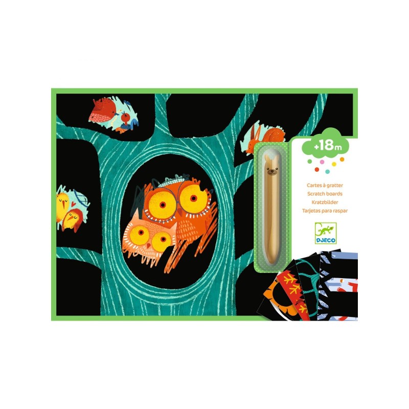 Cartes à gratter des petits - Animaux à découvrir