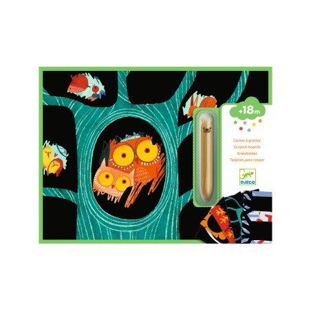 Cartes à gratter des petits - Animaux à découvrir