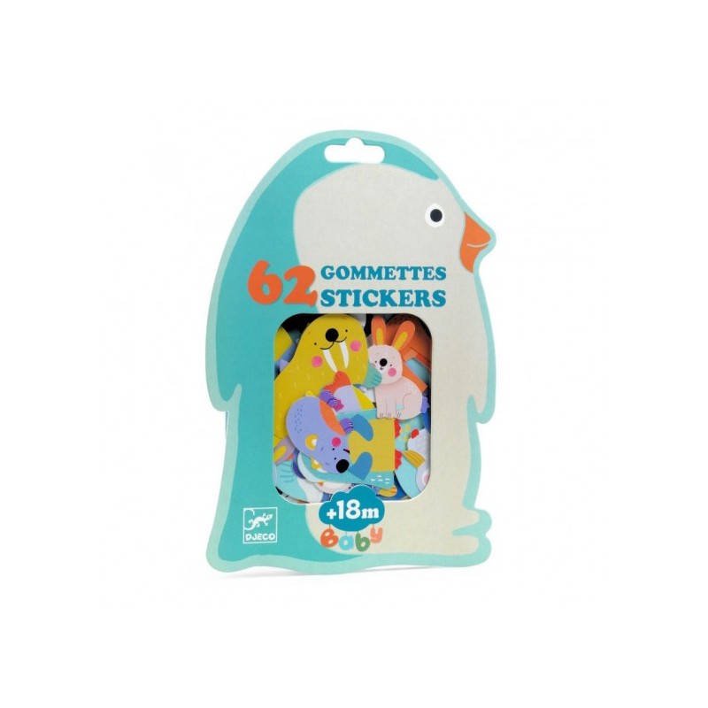 Grosses gommettes - Animaux de la banquise