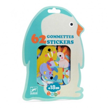 Grosses gommettes - Animaux de la banquise