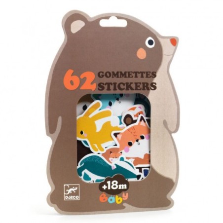 Grosses gommettes - Animaux de la forêt