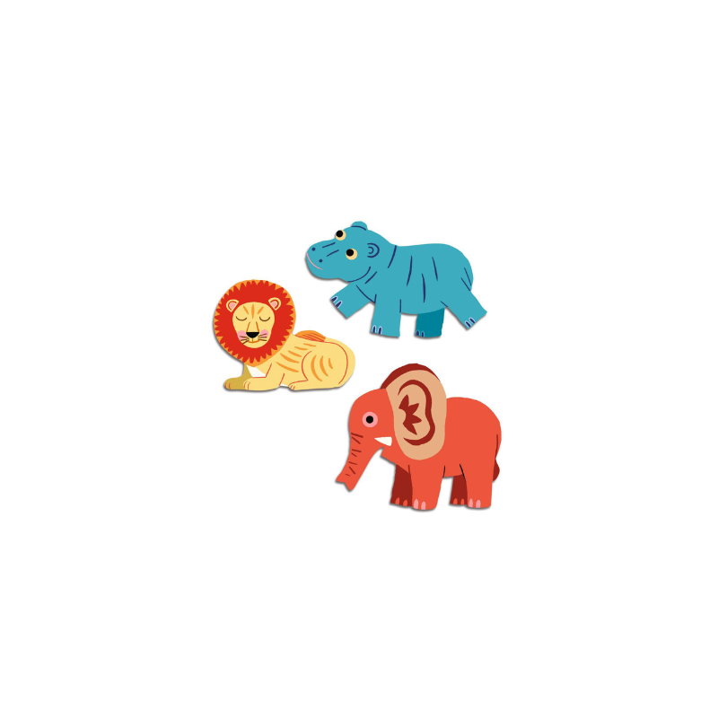 Grosses gommettes - Animaux de la savane