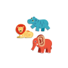 Grosses gommettes - Animaux de la savane