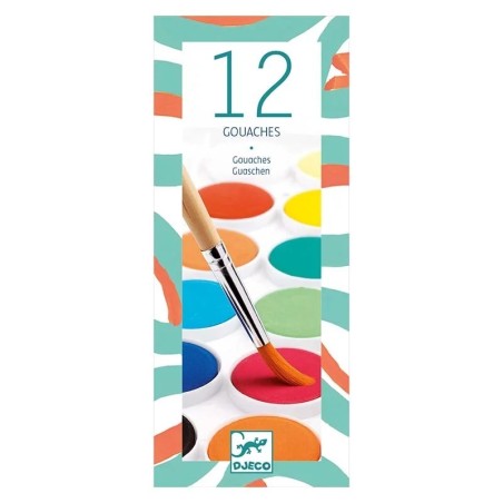 12 pastilles gouaches Djeco