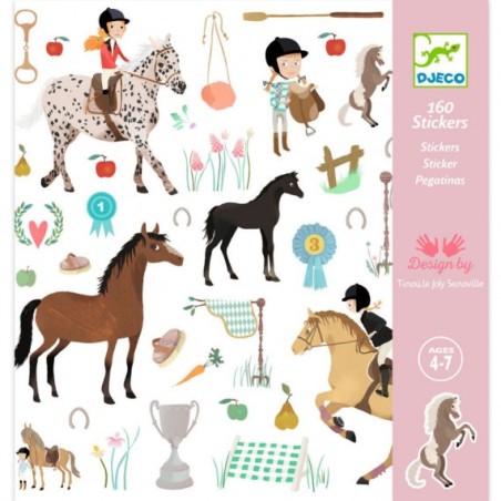 Stickers Papier - Les chevaux