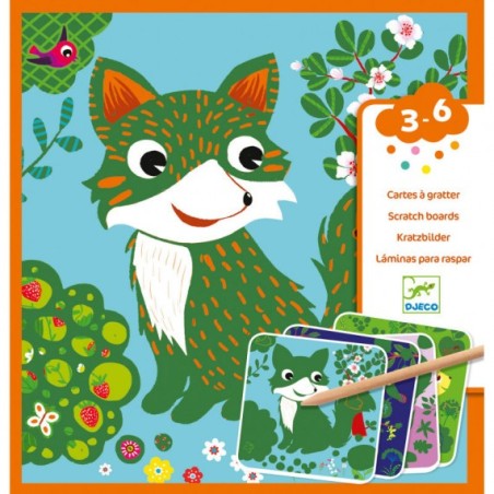 Cartes à gratter des petits - petites bêtes