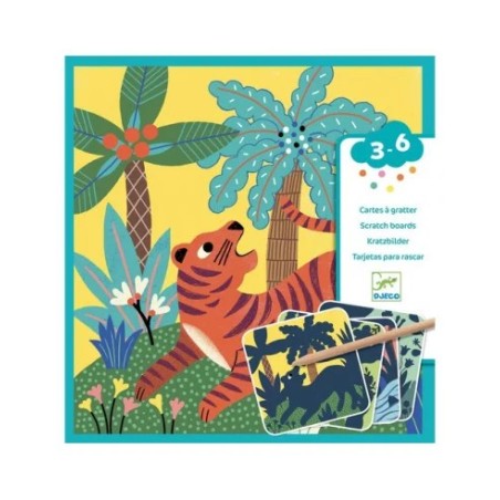 Cartes à gratter des petits - grosses bêtes