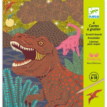 Cartes à gratter - Le règne des dinosaures