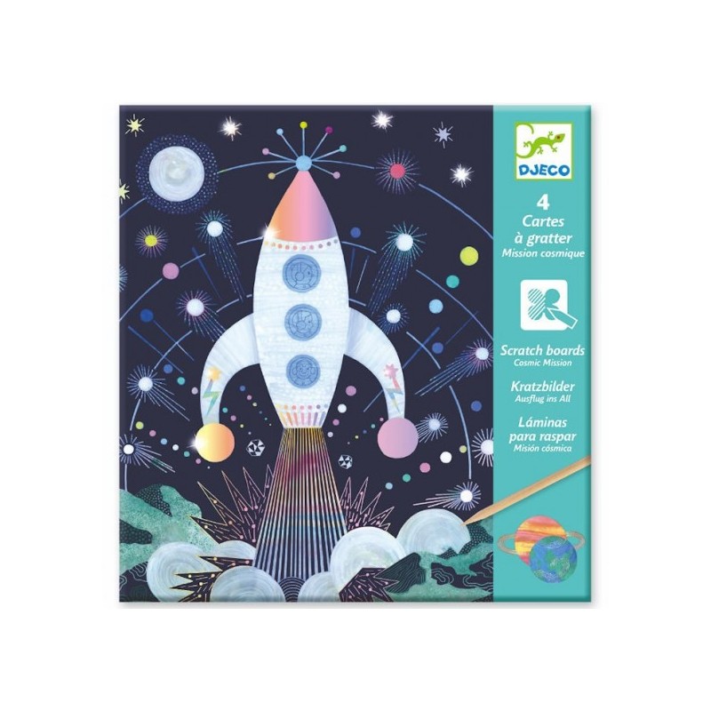 Cartes à gratter - Mission cosmique