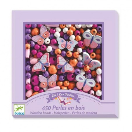 Perles bois - Papillons
