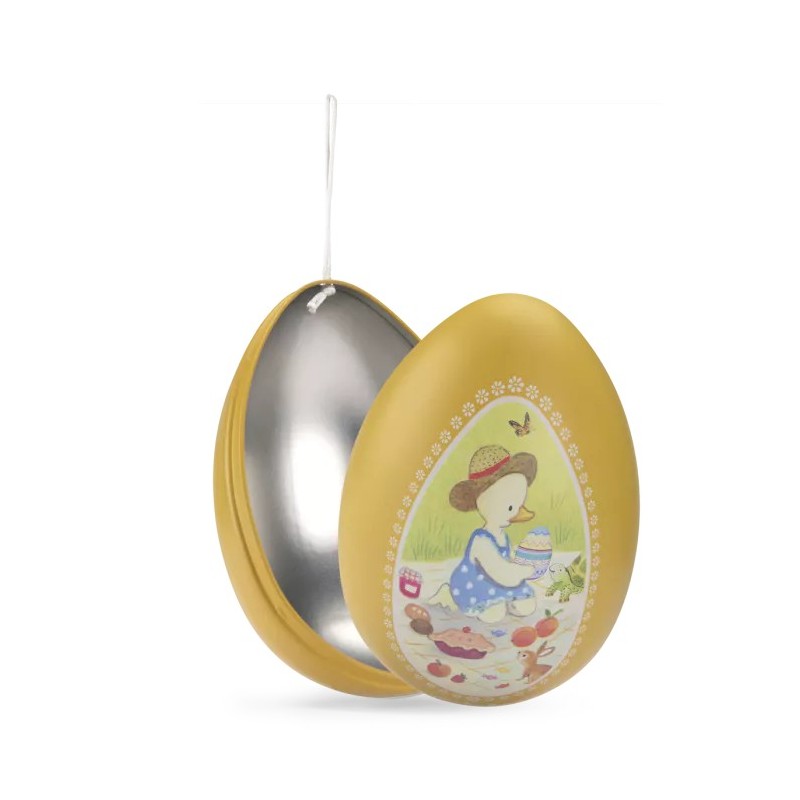 Grand oeuf métal jaune La Grande famille
