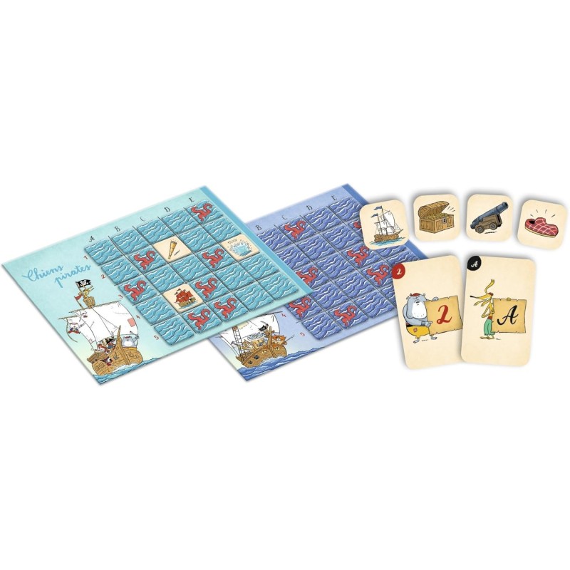 Moulin Roty - Jeu La bataille navale des chiens pirates - L'Ecole des loisirs
