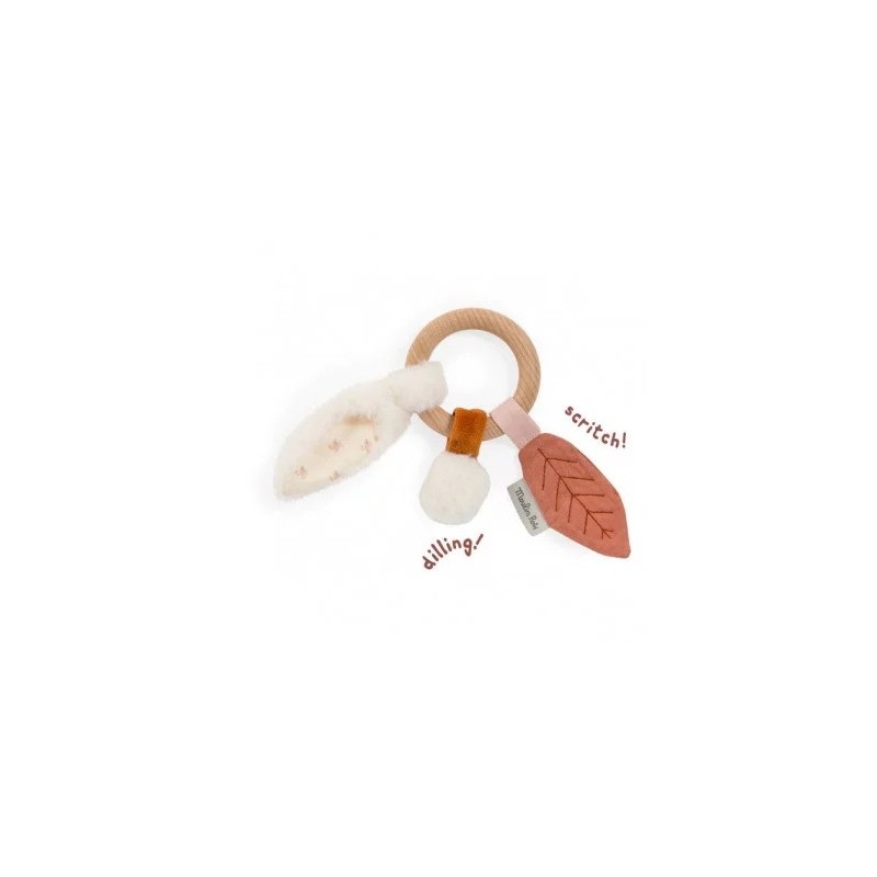 Moulin Roty - Hochet Bois lapin - Après la pluie
