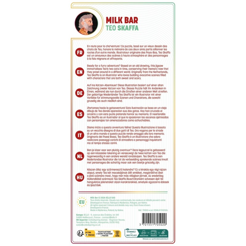 Puzzle Iello Universe - Milk Bar - 1000p.