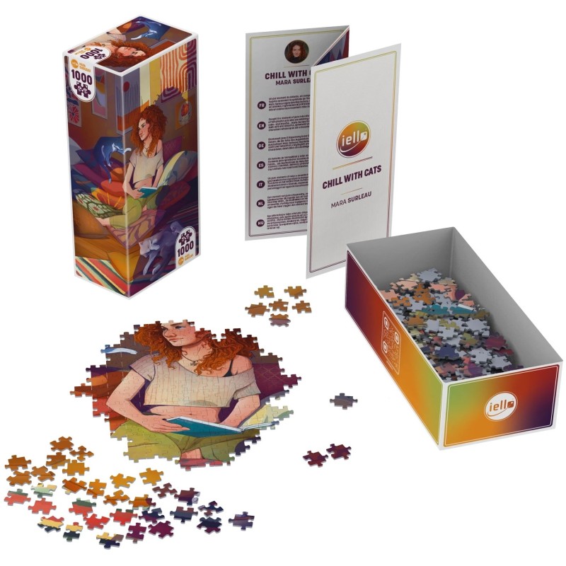 Puzzle Iello Universe - Chill With Cats - 1000p.