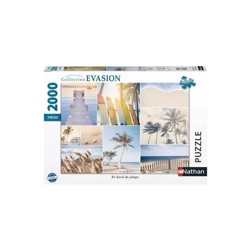 Puzzle Nathan - Bord de la plage - 2000p.