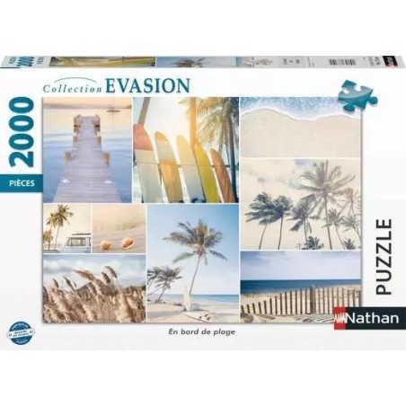 Puzzle Nathan - Bord de la plage - 2000p.