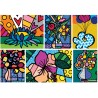 Puzzle - Collage: Flowers de Romero Britto - 2000p.