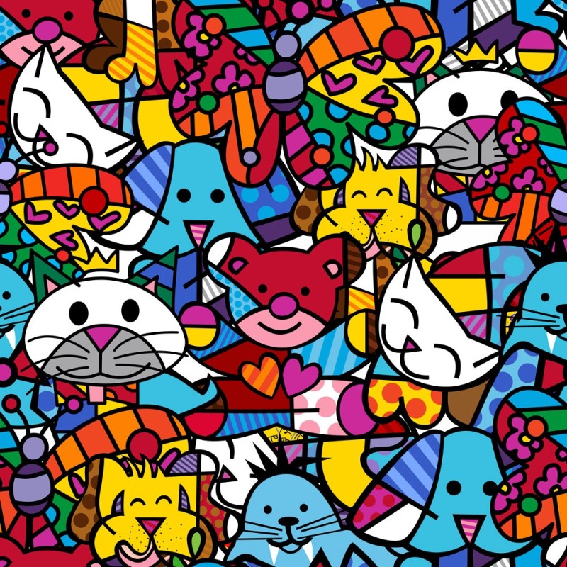 Puzzle - Best Friend de Romero Britto - 1000p.