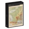 Puzzle - Carte de la France Physique, Larousse 1925 - 2000p.