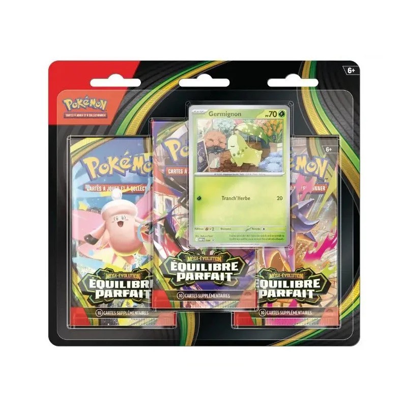 Pokemon - Tripack 3 Boosters ME03 Equilibre Parfait - Français