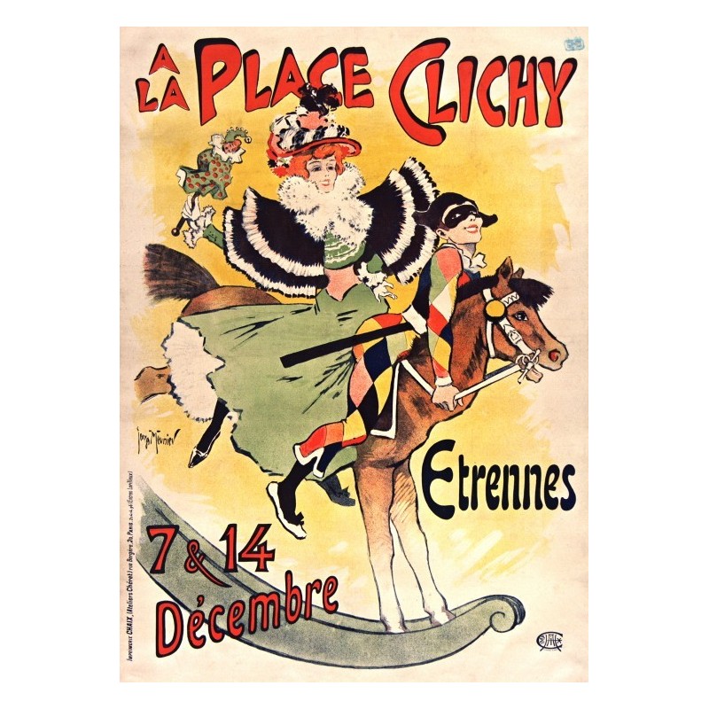 Puzzle Grafika - Georges Meunier A la Place Clichy, 1897 - 500p.