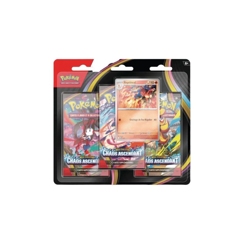 Pokemon - Tripack 3 Boosters ME04 Chaos Ascendant - Français