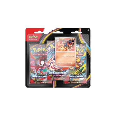 Pokemon - Tripack 3 Boosters ME04 Chaos Ascendant - Français