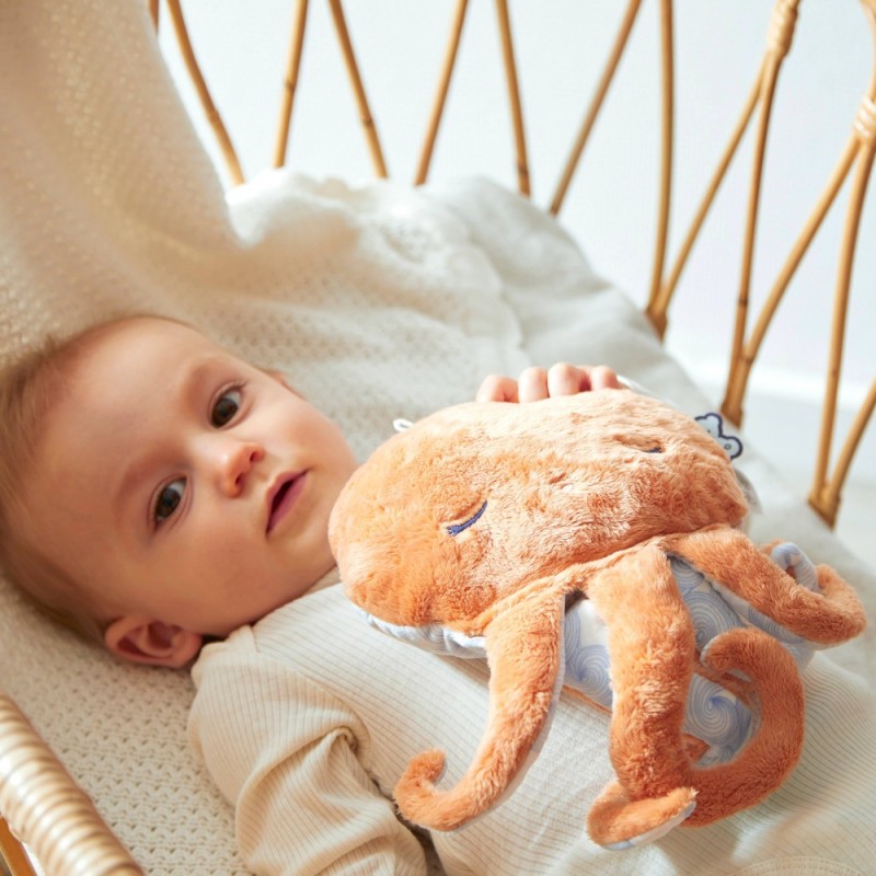 Poulpe - Bouillotte Ma peluche bien-être de 28cm