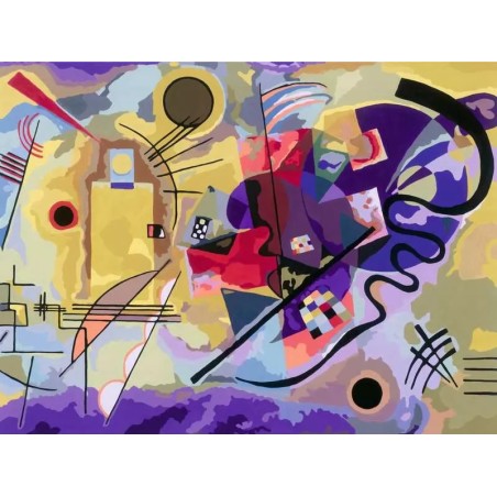 Peinture par numéros CreArt - Kandinsky : Yellow Red Blue