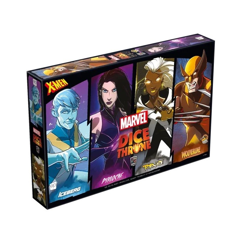 Dice Throne Marvel : Cyclope, Gambit, Malicia et Jean Grey