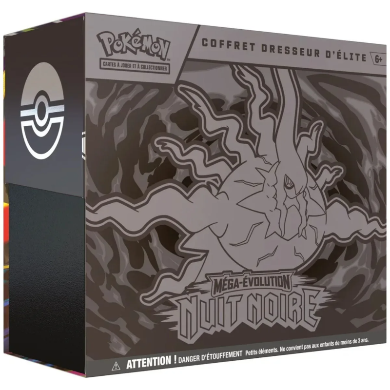 Pokémon Coffret dresseur d'Elite 9 boosters ME05 Nuit Noire Français