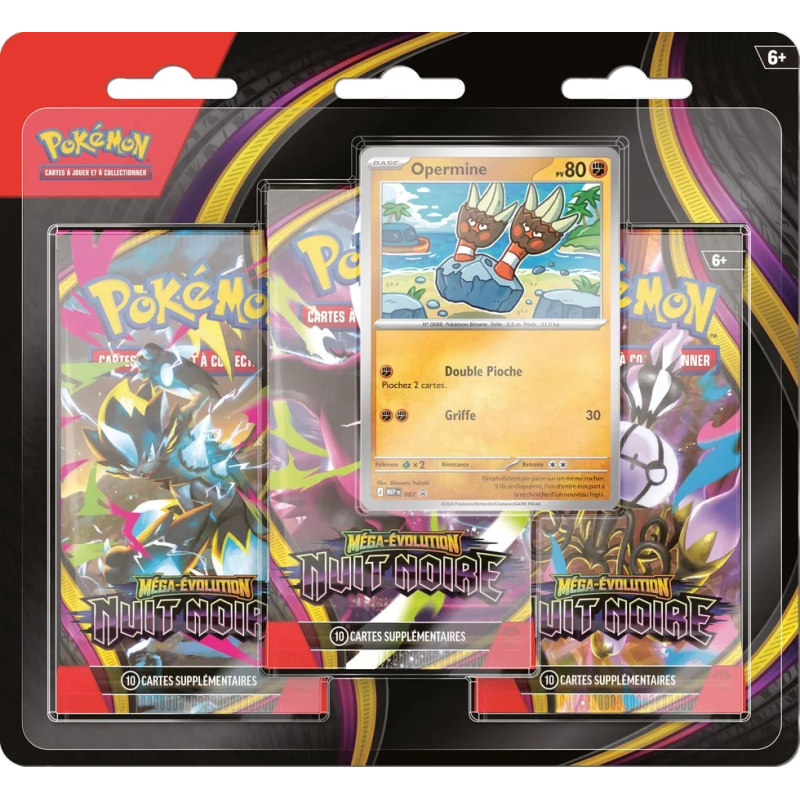 Pokémon - Tri-pack ME05 Nuit Noire - Français