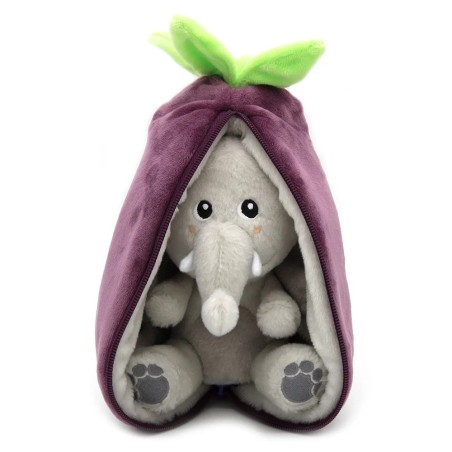 Peluche Flipetz Veggies - Elephant&Aubergine